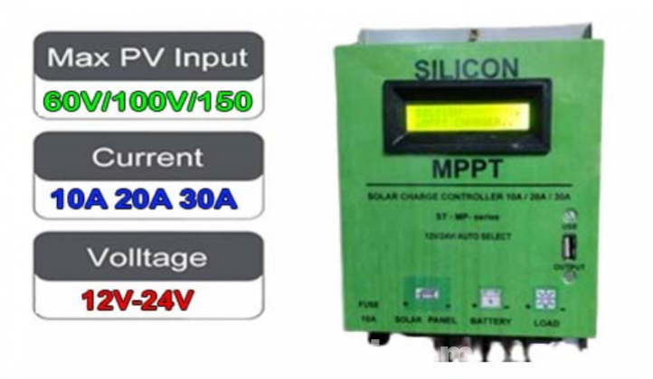 MPPT SOLAR CONTROLLER with USB 10A TO 30A